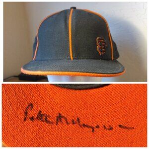 Signed PETER MAGOWAN (Owner) San Francisco Giants Cap 7 5/8. New Era Made in USA